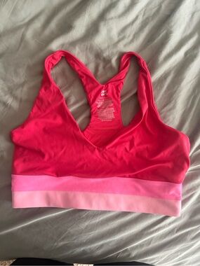 JoyLab Two-Tone Pink Racerback Sports Bra